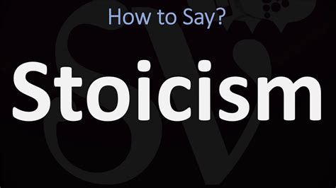 how to pronounce stoically|stoic pronunciation.